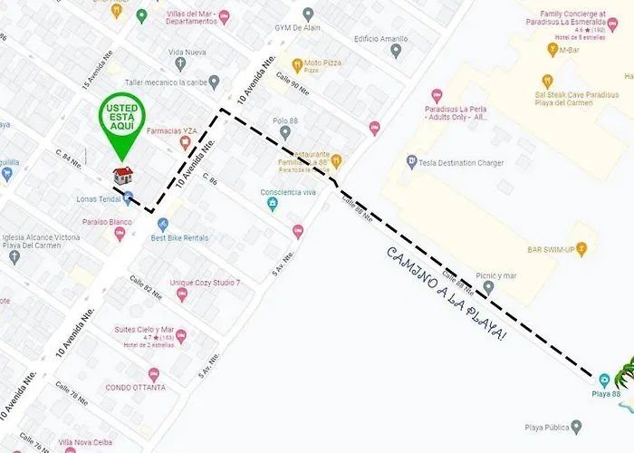 Hébergement de vacances Bonito A Dos Calles Del Mar *